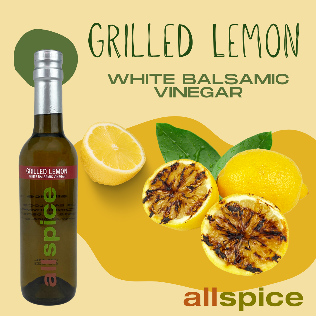 New Product Grilled Lemon White Balsamic Vinegar AllSpice Culinarium