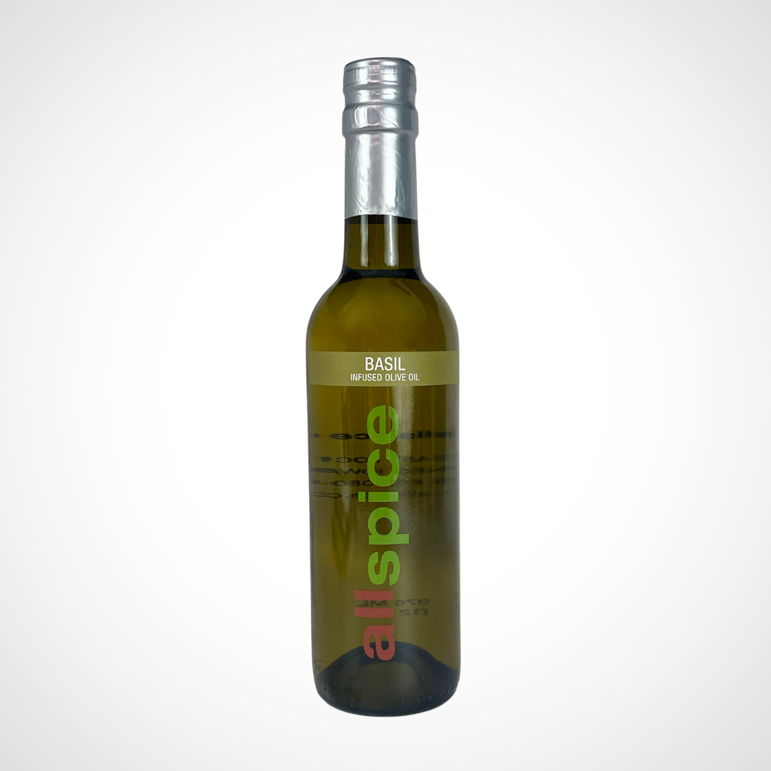 Basil Infused Olive Oil 375 ml 12 oz bottle