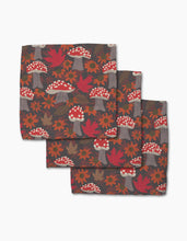 Load image into Gallery viewer, Geometry Dishcloth: Mushroom Forest