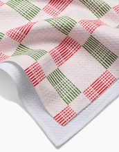 Load image into Gallery viewer, Geometry Kitchen Tea Towel: Be Merry Plaid