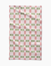 Load image into Gallery viewer, Geometry Kitchen Tea Towel: Be Merry Plaid
