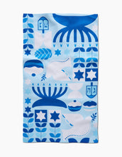Load image into Gallery viewer, Geometry Kitchen Tea Towel: Blue Traditions