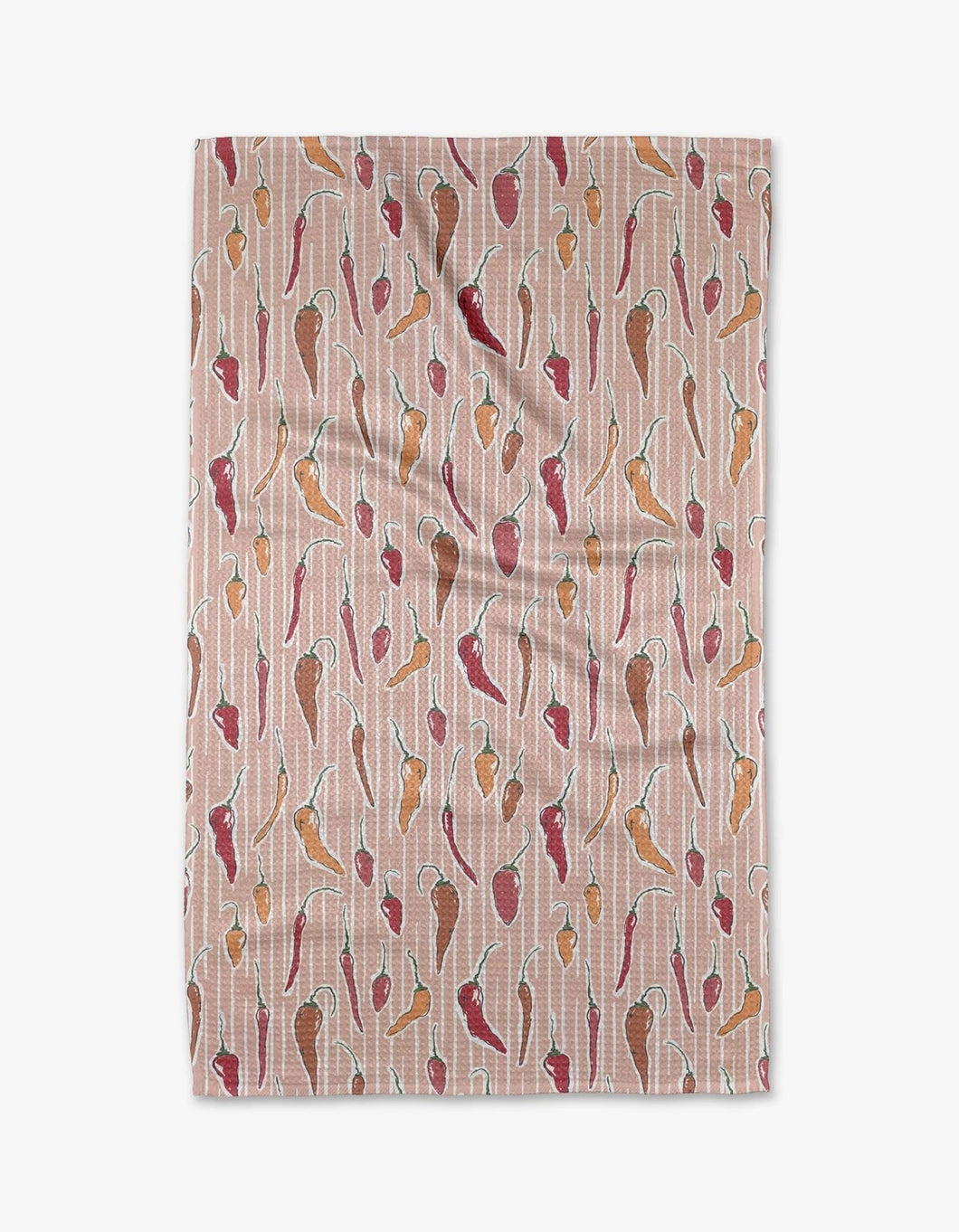 Geometry Kitchen Tea Towel: Chilli Stripe