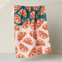 Load image into Gallery viewer, Geometry Kitchen Tea Towel: Citrus Slices