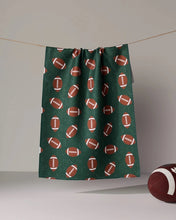 Load image into Gallery viewer, Geometry Kitchen Tea Towel: First Down (Turf)
