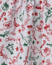 Load image into Gallery viewer, Geometry Kitchen Tea Towel: Holiday Doodles