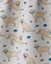 Load image into Gallery viewer, Geometry Kitchen Tea Towel: Lab Pals (Yellow Lab)