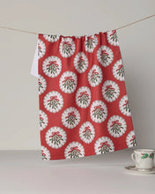 Load image into Gallery viewer, Geometry Kitchen Tea Towel: Merry Mistletoe