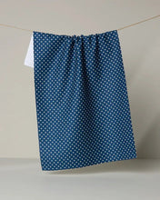 Load image into Gallery viewer, Geometry Kitchen Tea Towel: Saddle Indigo