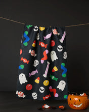 Load image into Gallery viewer, Geometry Kitchen Tea Towel: Spooky Candy