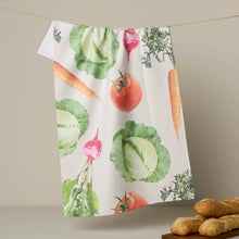 Load image into Gallery viewer, Geometry Kitchen Tea Towel: Spring Produce