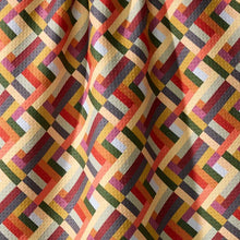 Load image into Gallery viewer, Geometry Kitchen Tea Towel: Vivid Cascade