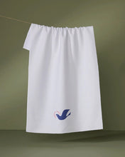 Load image into Gallery viewer, Geometry Kitchen Tea Towel: Winter Dove