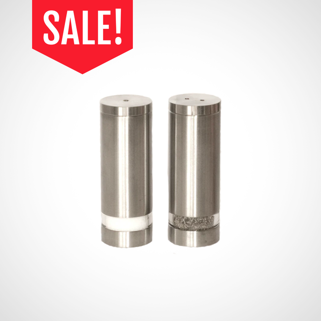 salt＆pepper shakers Savoy Stainless Steel Salt & Pepper Shakers – AllSpice Culinarium