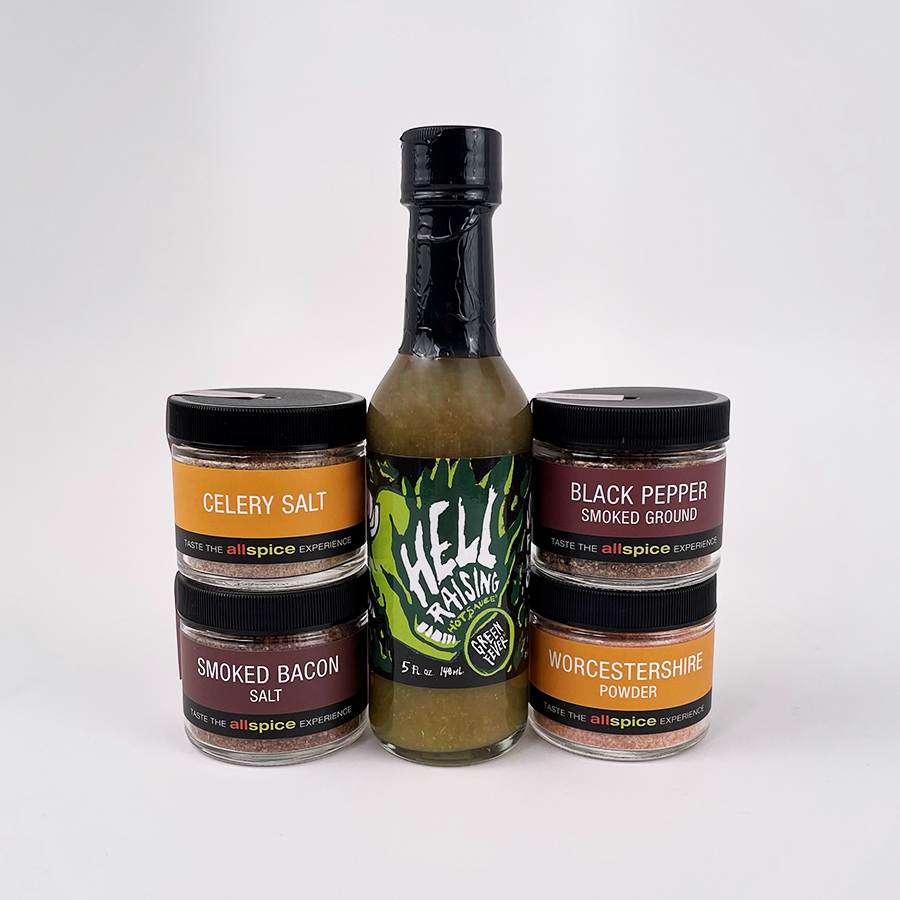 Bloody Mary Cocktail Kit - 10 Seasonings and Sauces.