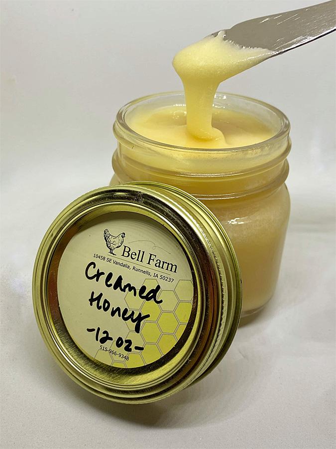 Bell Farm Creamed Honey 12 oz jar AllSpice Culinarium