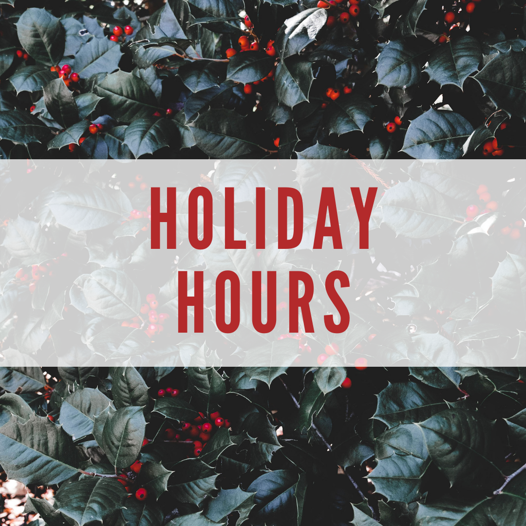 Holiday Hours AllSpice Culinarium