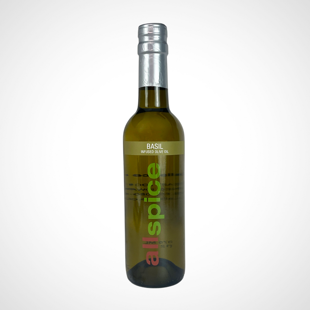 Basil Infused Olive Oil 375 ml (12 oz) bottle