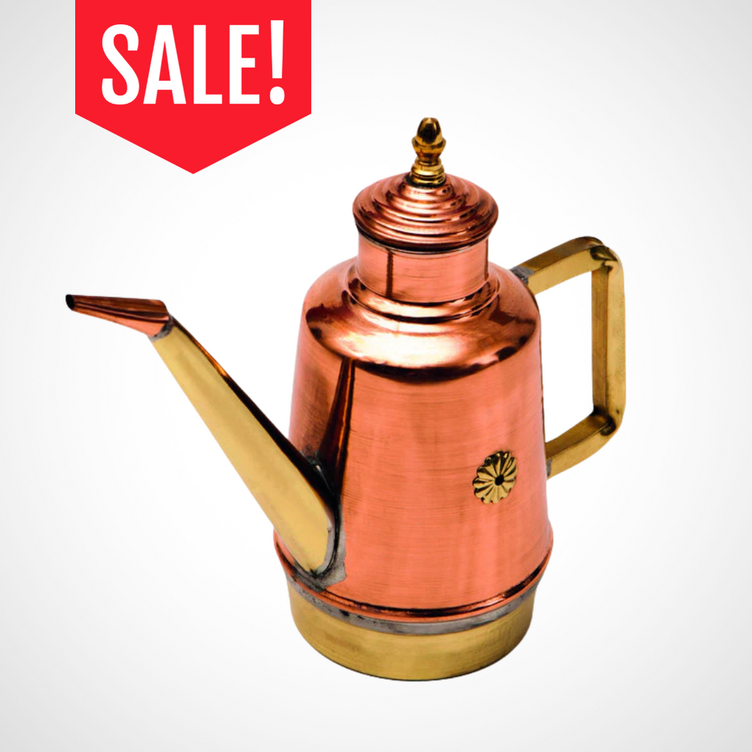 Copper/Brass Oil Cruet 16 oz.