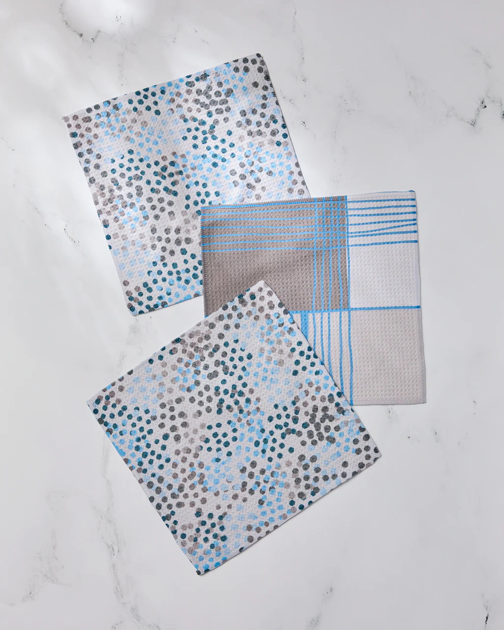 Geometry Dishcloth: Cool Blocks and Dots