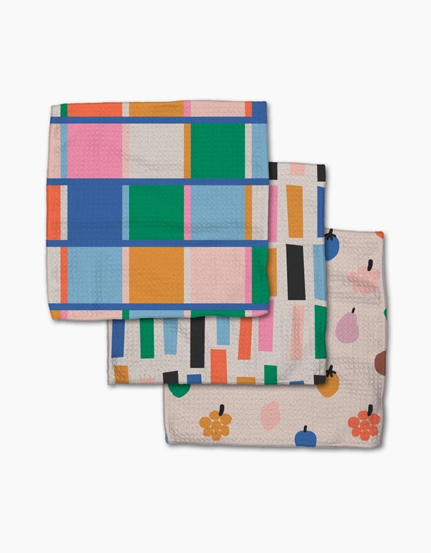 Geometry Dishcloth: Fruit Basket