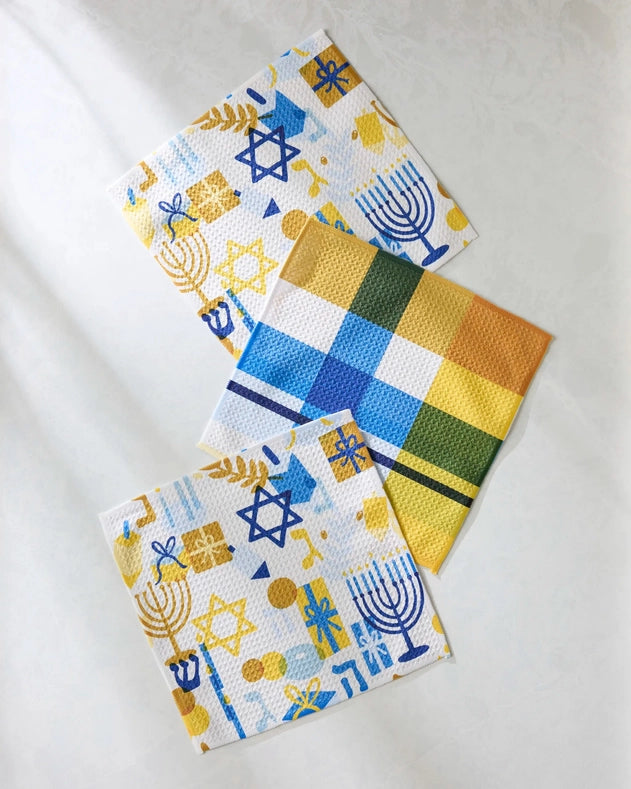 Geometry Dishcloth: Hanukkah is Here