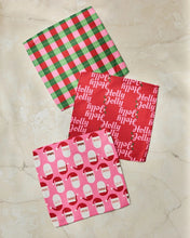Load image into Gallery viewer, Geometry Dishcloth: Holly Jolly Santa
