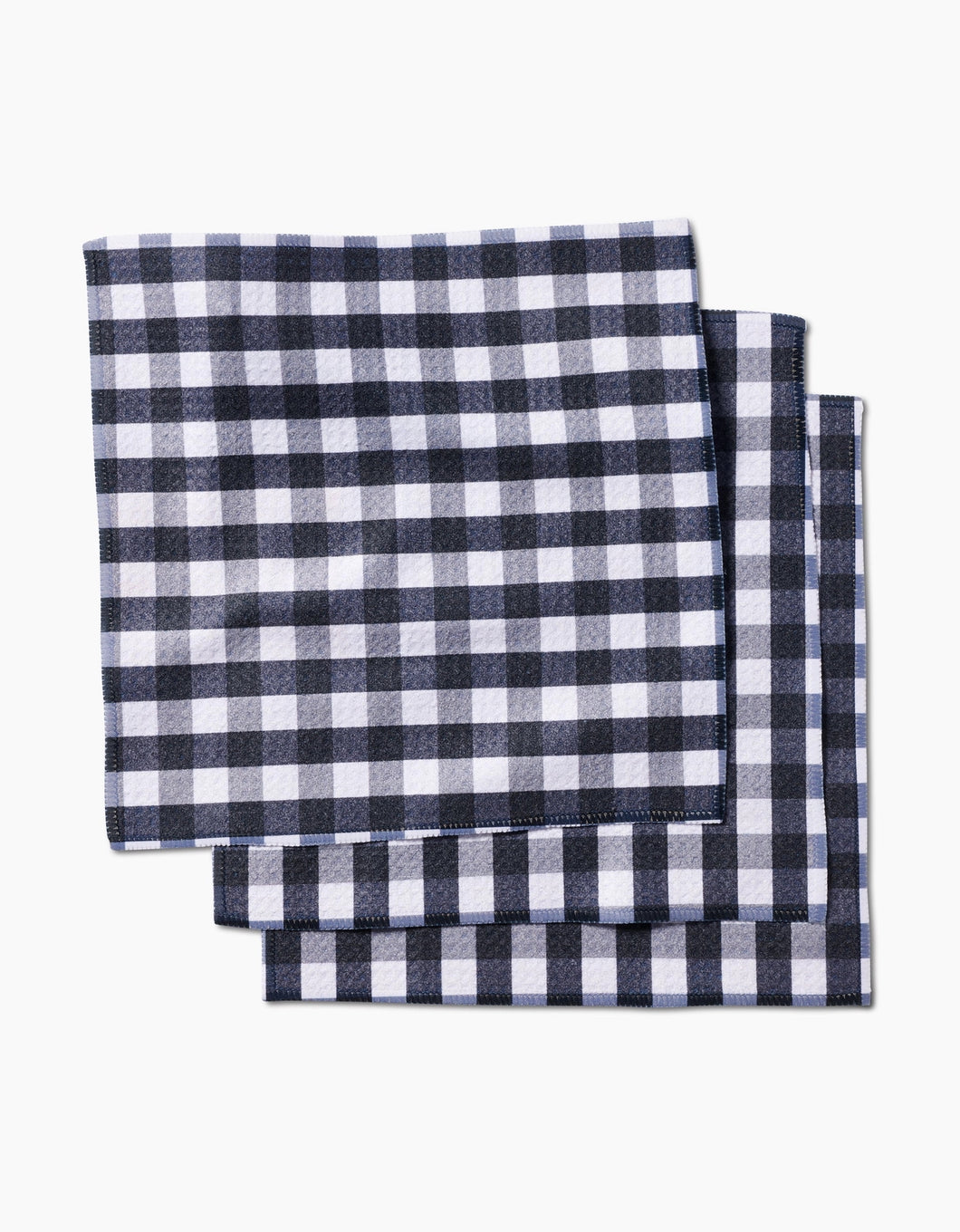 Geometry Dishcloth: Midnight Flannel