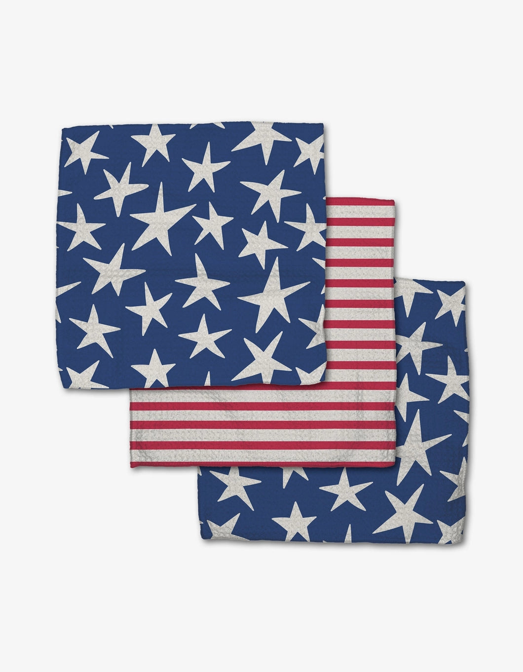 Geometry Dishcloth: Stars and Stripes