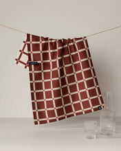 Load image into Gallery viewer, Geometry Luxe Kitchen Towel: Clay Tile
