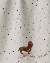 Load image into Gallery viewer, Geometry Luxe Kitchen Towel: Dachshund Dash
