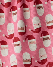 Load image into Gallery viewer, Geometry Luxe Kitchen Towel: Jolly Santas
