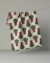 Load image into Gallery viewer, Geometry Luxe Kitchen Towel: Ribbon Pines
