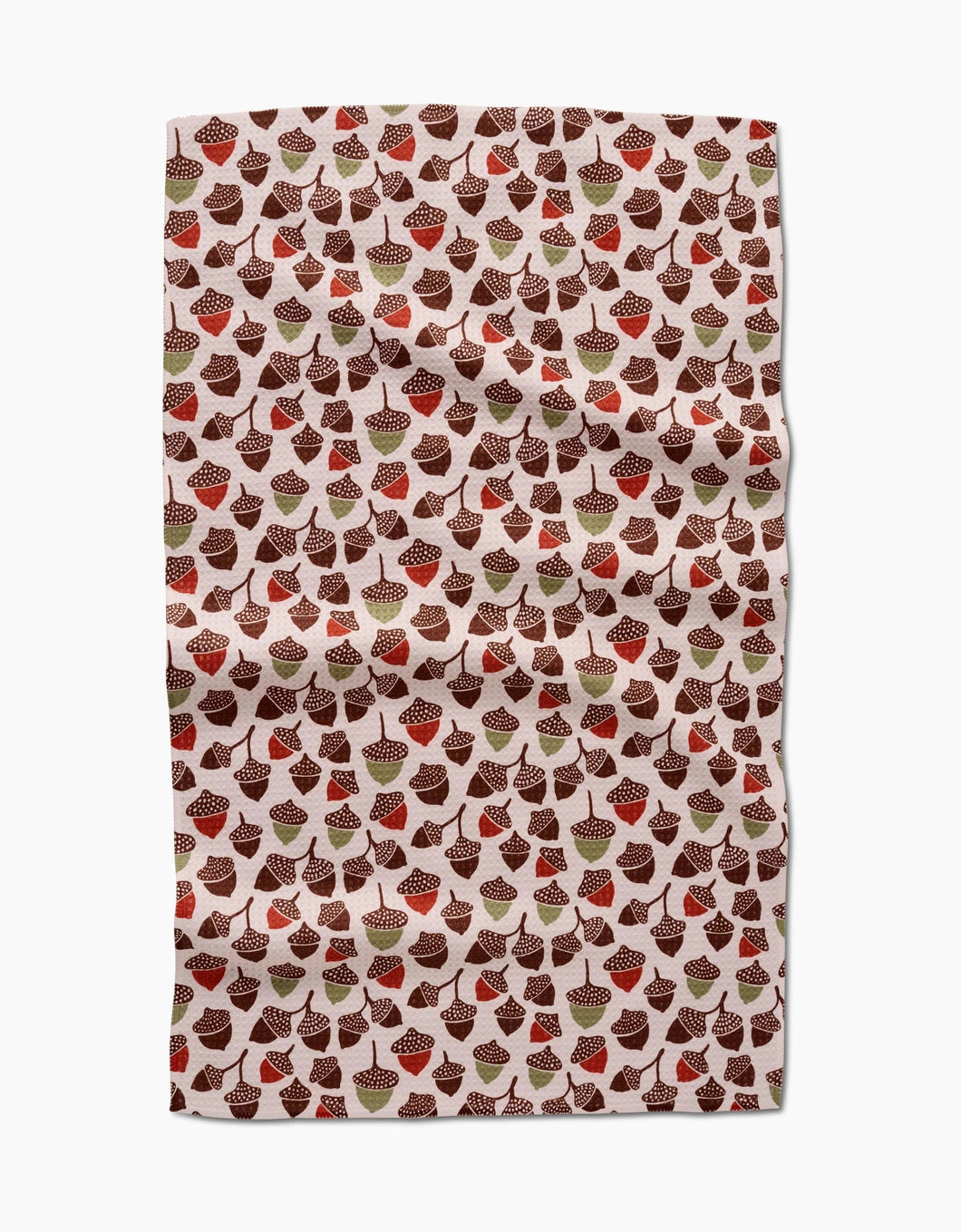 Geometry Kitchen Tea Towel: Acorn Abundance