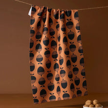 Load image into Gallery viewer, Geometry Kitchen Tea Towel: Acorn Noir
