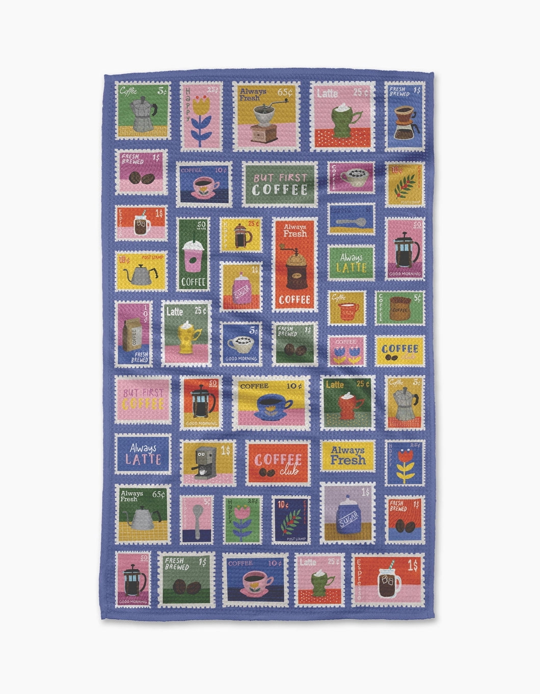 Geometry Kitchen Tea Towel: Brewed By Mail