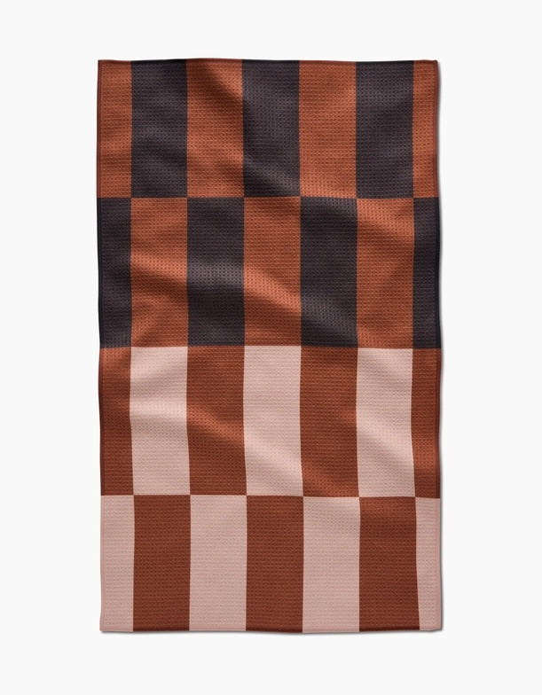 Geometry Kitchen Tea Towel: Cabin Plaid