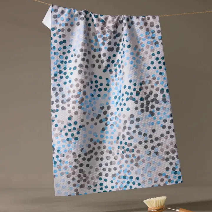 Geometry Kitchen Tea Towel: Cool Dots