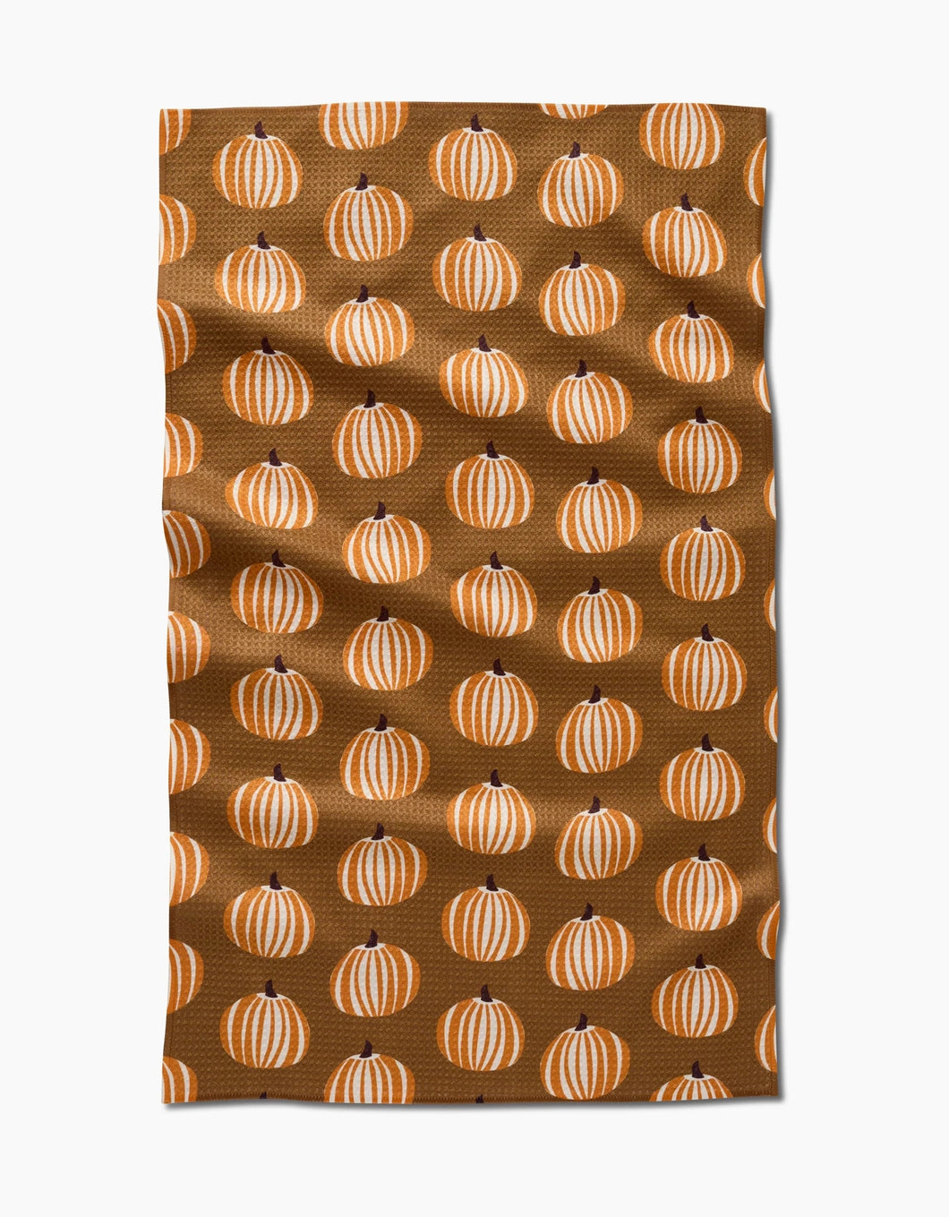 Geometry Kitchen Tea Towel: Dancing Pumpkins