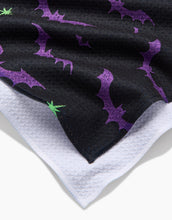 Load image into Gallery viewer, Geometry Kitchen Tea Towel: Dark Night Bats
