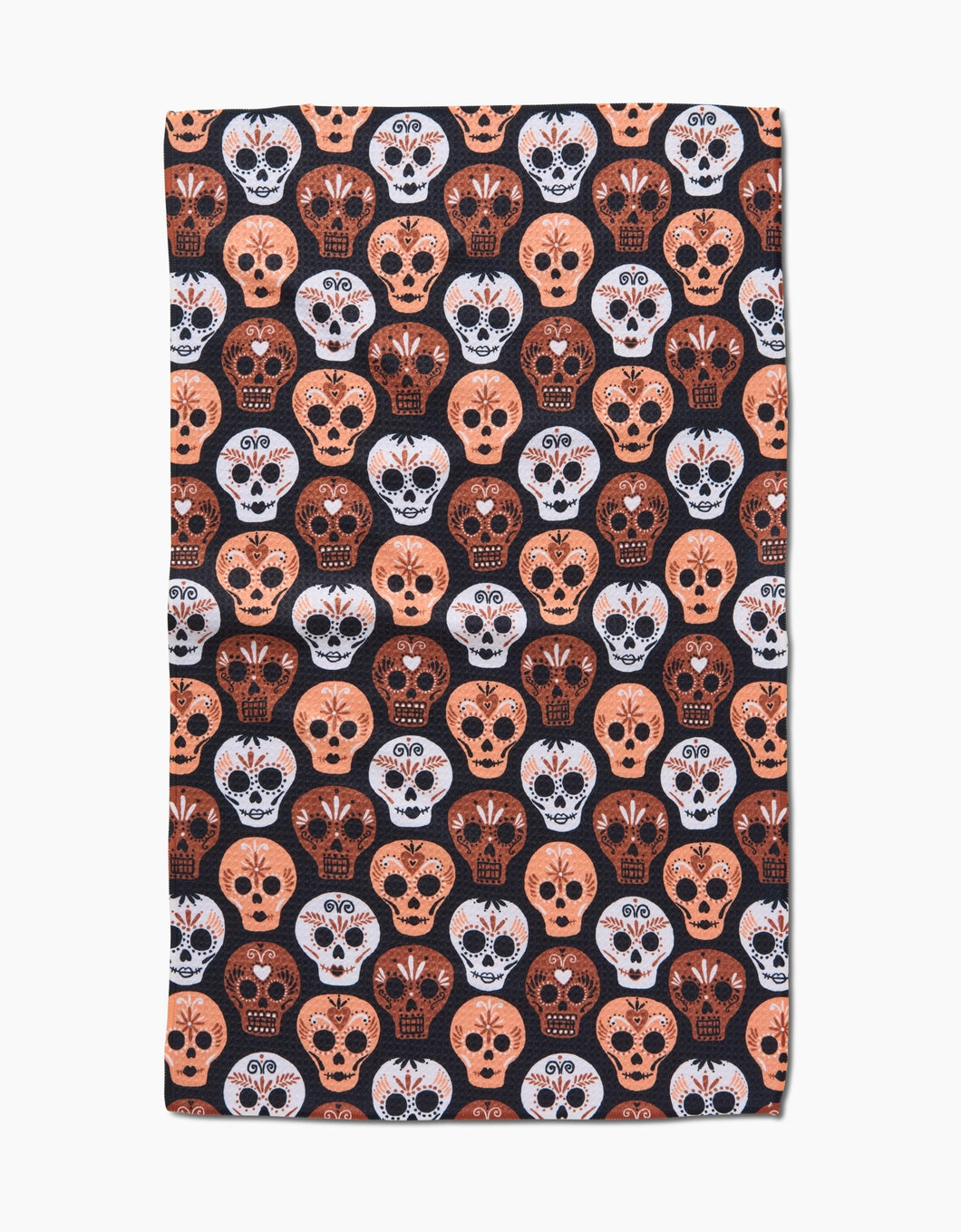 Geometry Kitchen Tea Towel: Day of the Dead Skulls