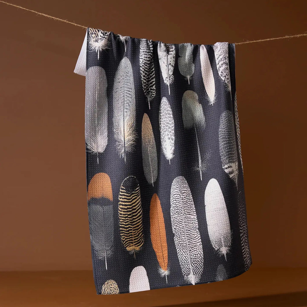 Geometry Kitchen Tea Towel: Featherfall