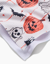 Load image into Gallery viewer, Geometry Kitchen Tea Towel: Halloween is Here
