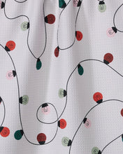 Load image into Gallery viewer, Geometry Kitchen Tea Towel: Holiday Lights
