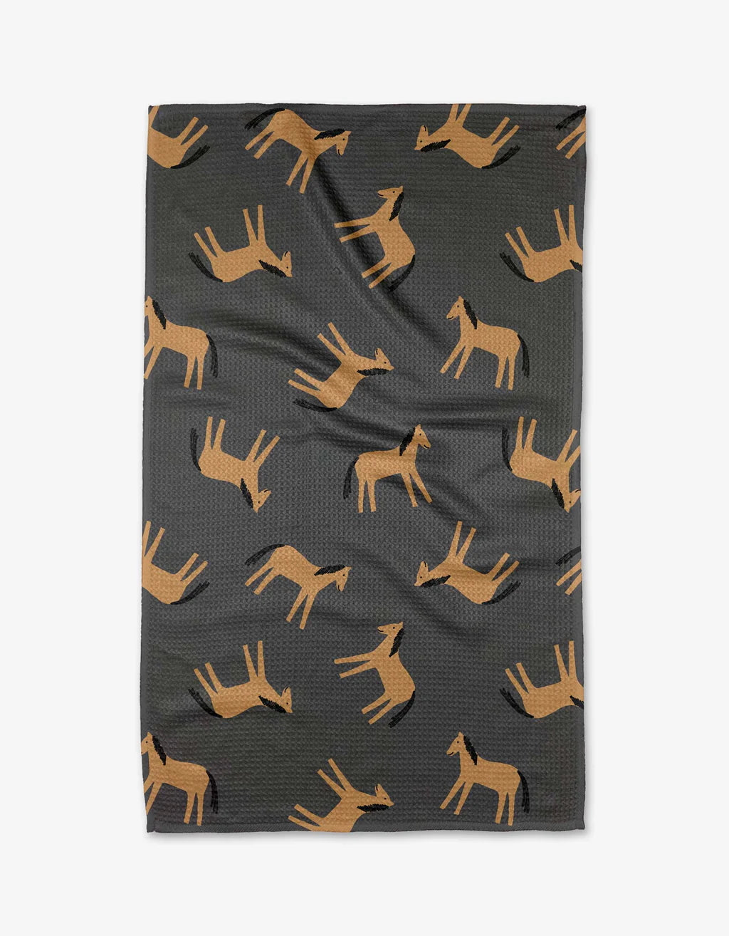 Geometry Kitchen Tea Towel: Horses