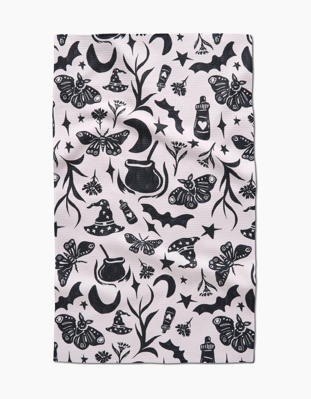 Geometry Kitchen Tea Towel: Moths and Things