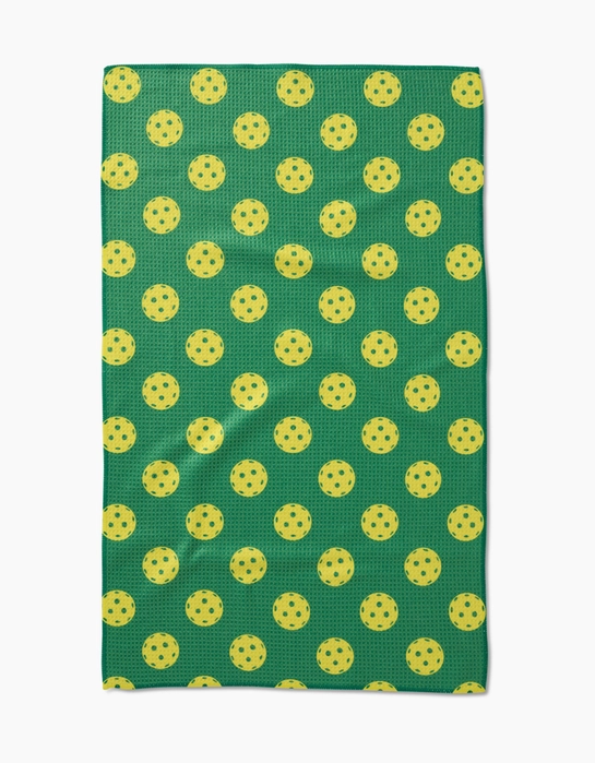 Geometry Kitchen Tea Towel: Pickleball