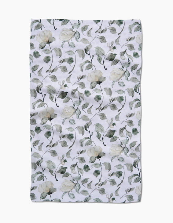 Geometry Kitchen Tea Towel: Spring Floral Blossoms