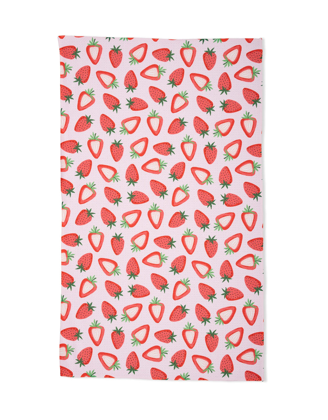 Geometry Kitchen Tea Towel: Sweet Strawberry