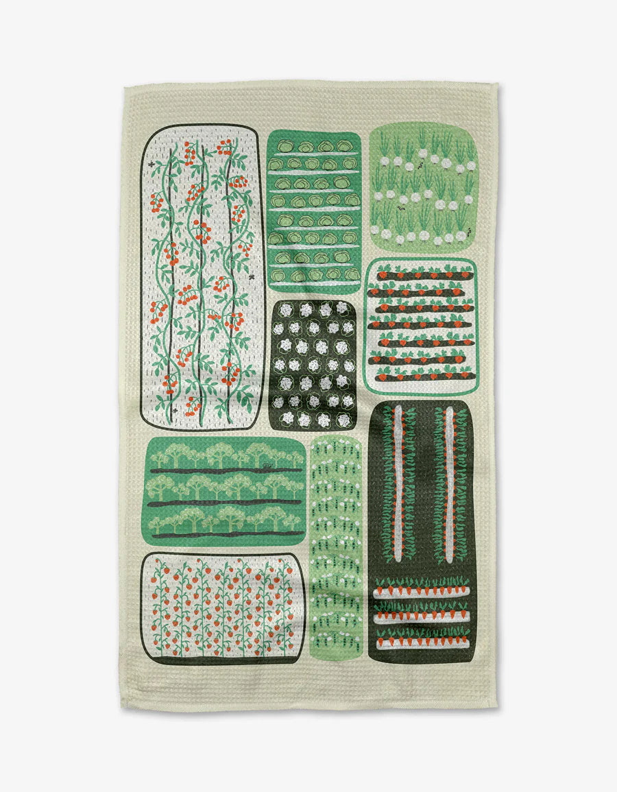 Geometry Kitchen Tea Towel: Tending